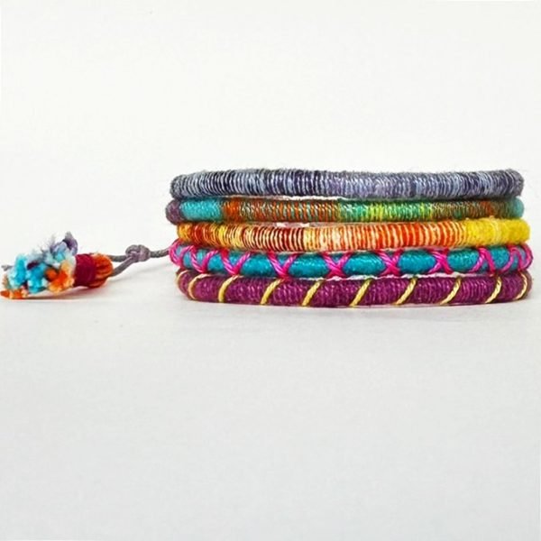 Pulseira 5 Cordinhas Cores - Imagem 2
