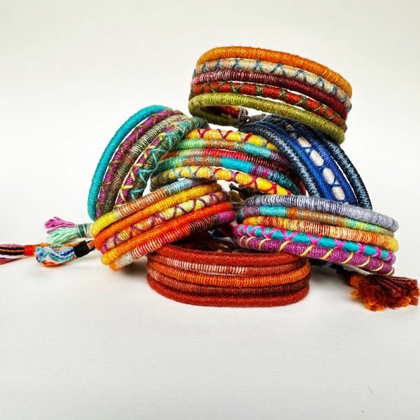 Pulseira 5 Cordinhas Laranjar - Imagem 2