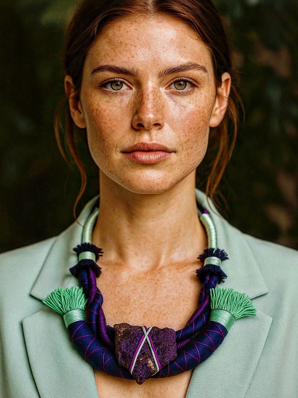 Colar Verde Púrpura